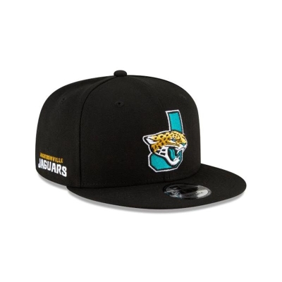 Jacksonville Jaguars Gorra | New Era NFL Logo Mix 9fifty Snapback Cap Mexico - Negros